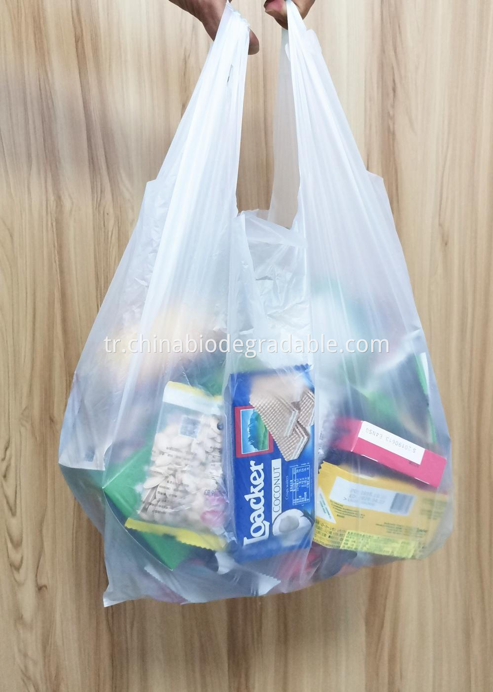 100% Biodegradable Shopping Grocery Plastic Bags 